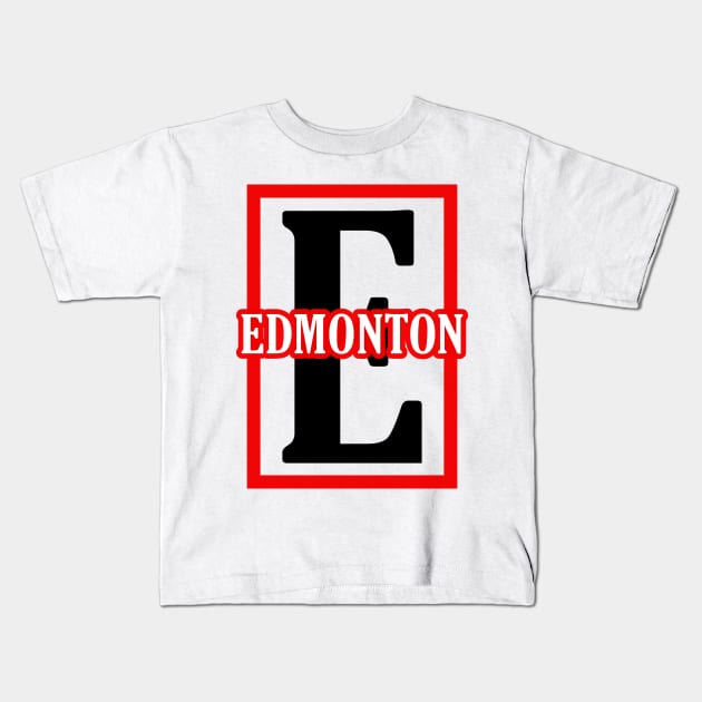 Edmonton Kids T-Shirt by colorsplash